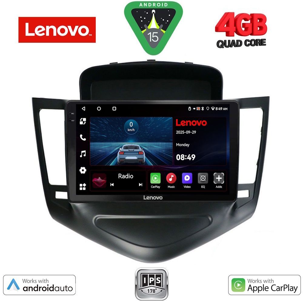 LENOVO LVE 8076_CPAA (9inc) MULTIMEDIA TABLET for CHEVROLET CRUZE mod. 2008-2012 - LENOVO LVE 8076_CPAA