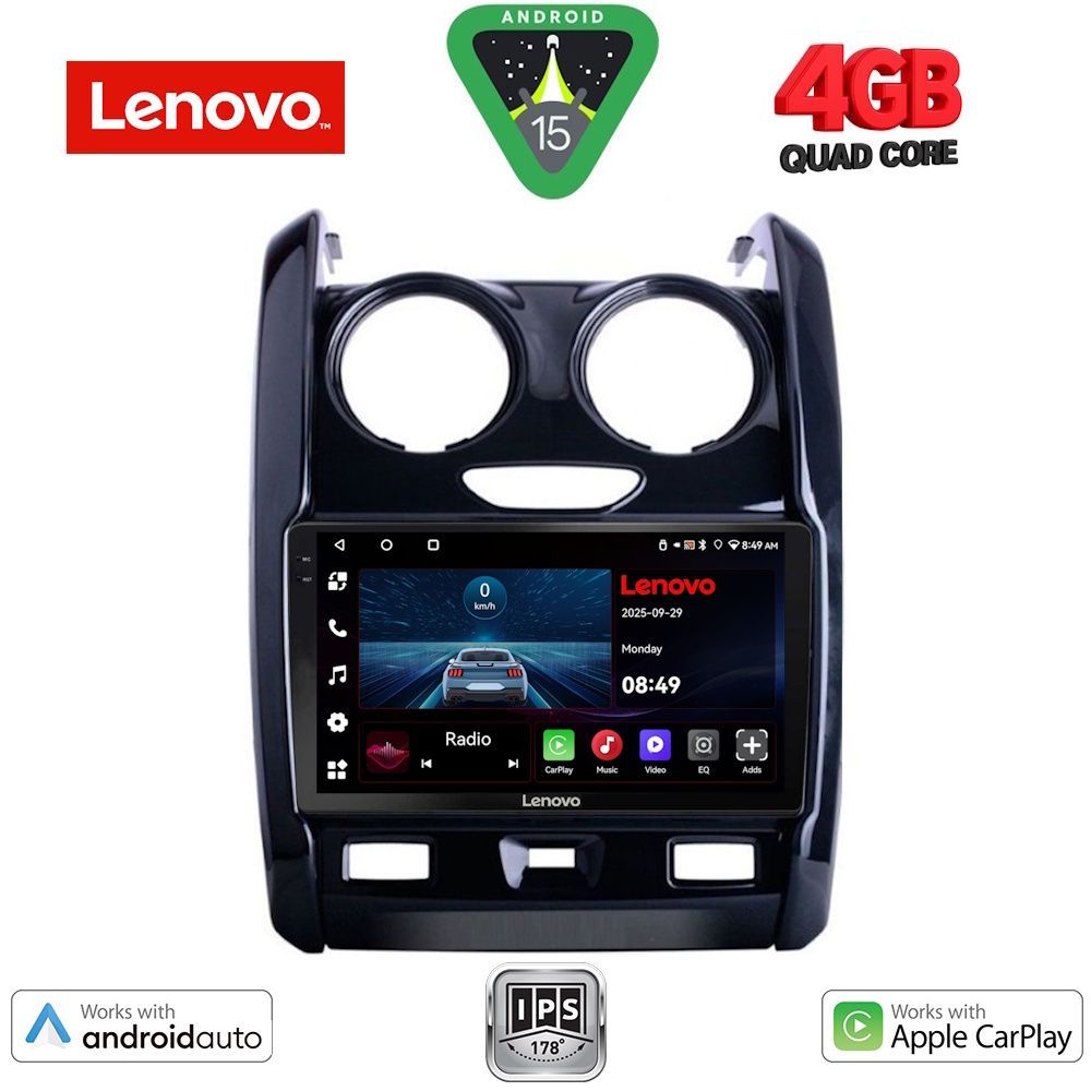 LENOVO LVE 8103_CPAA (9inc) MULTIMEDIA TABLET for DACIA DUSTER mod. 2012-2019 - LENOVO LVE 8103_CPAA