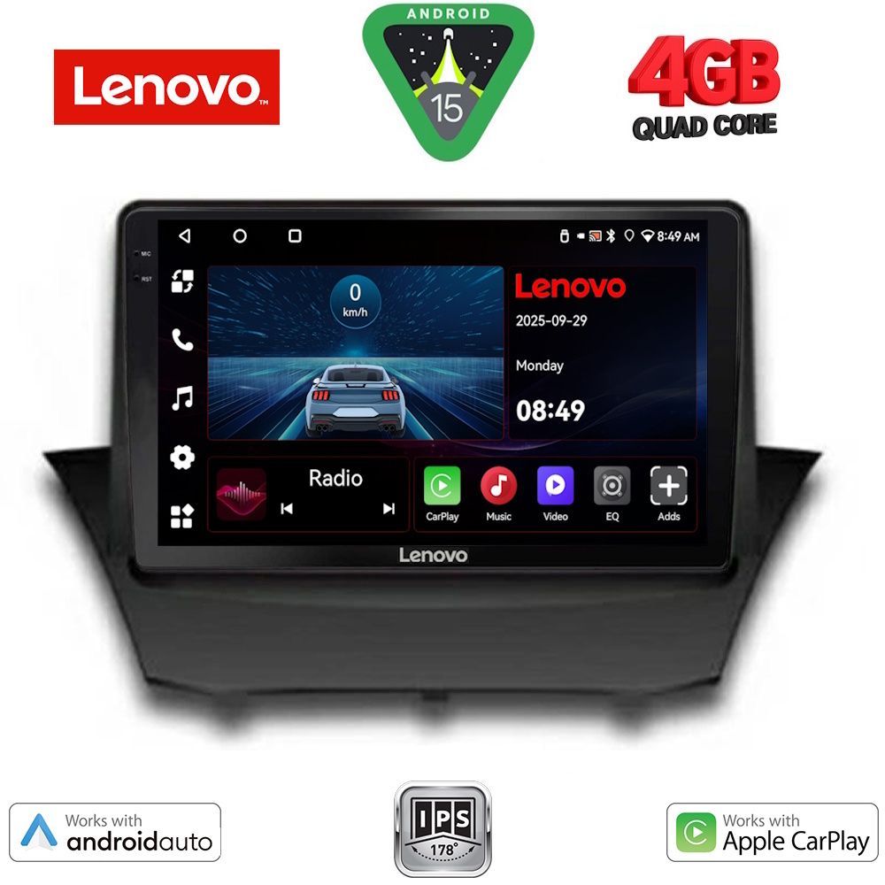 LENOVO LVE 8154A_CPAA (9inc) MULTIMEDIA TABLET for FORD FIESTA mod. 2008-2017 - LENOVO LVE 8154_CPAA
