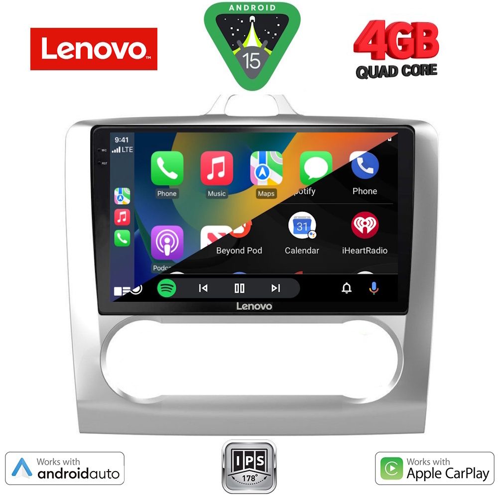 LENOVO LVE 8156SL_CPAA CLIMA (9inc) MULTIMEDIA TABLET for FORD FOCUS mod. 2005-2012 (SILVER) - LENOVO LVE 8156CL_CPAA