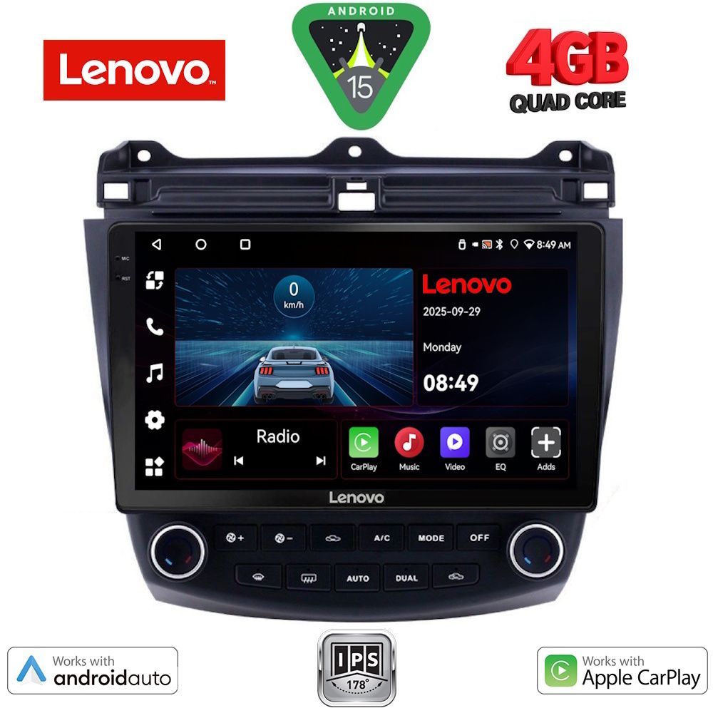 LENOVO LVE 8182_CPAA (10inc) MULTIMEDIA TABLET for HONDA ACCORD mod. 2003-2007 - LENOVO LVE 8182_CPAA