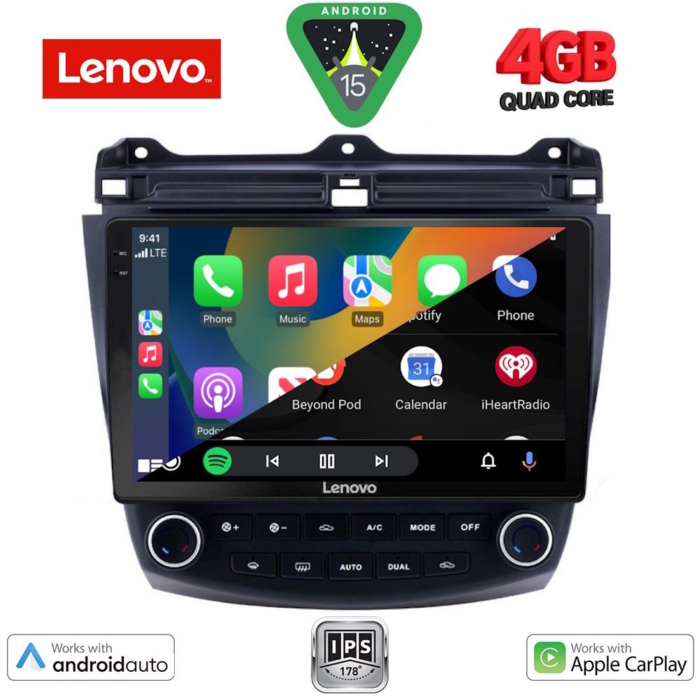 LENOVO LVE 8182_CPAA (10inc) MULTIMEDIA TABLET for HONDA ACCORD mod. 2003-2007 - LENOVO LVE 8182_CPAA