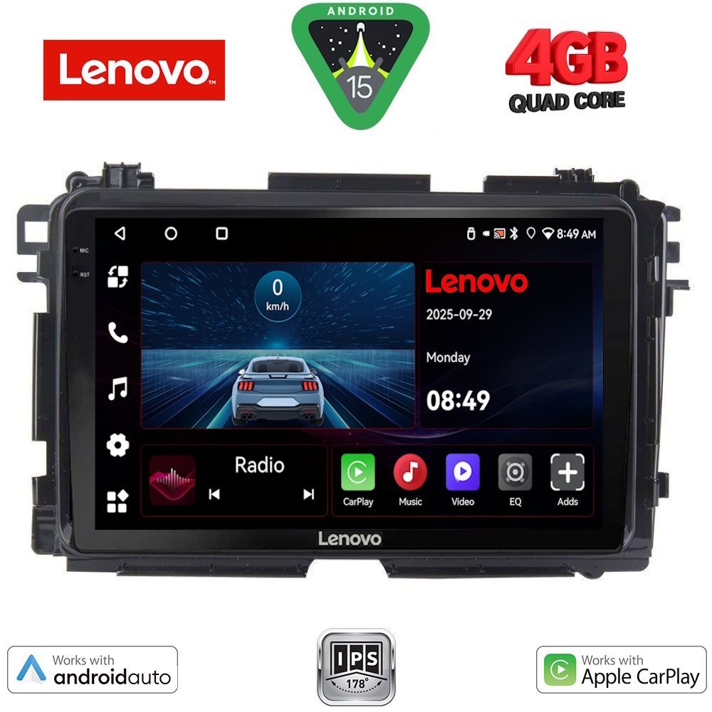 LENOVO LVE 8201_CPAA (9inc) MULTIMEDIA TABLET for HONDA HRV mod. 2015-2021 - LENOVO LVE 8201_CPAA