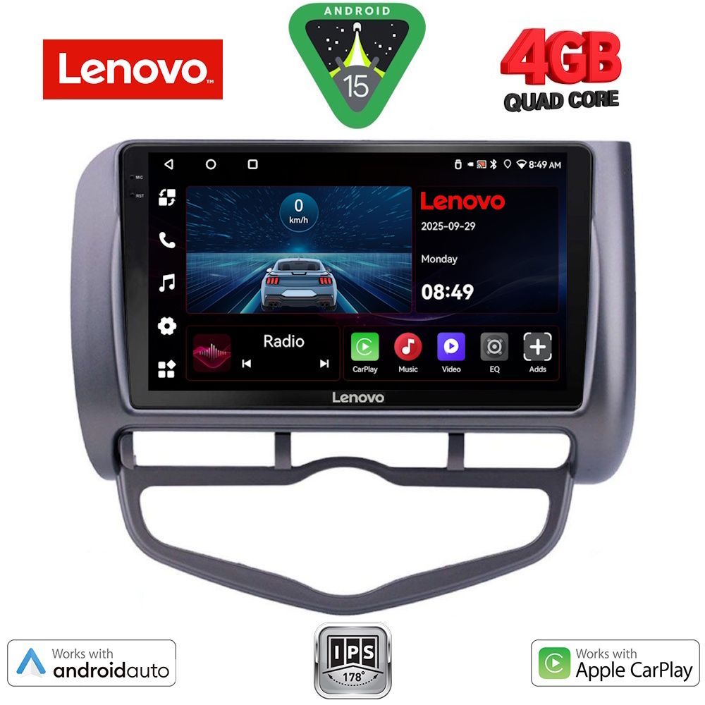 LENOVO LVE 8210_CPAA CLIMA (9inc) MULTIMEDIA TABLET for HONDA JAZZ mod. 2002-2008 - LENOVO LVE 8210CL_CPAA