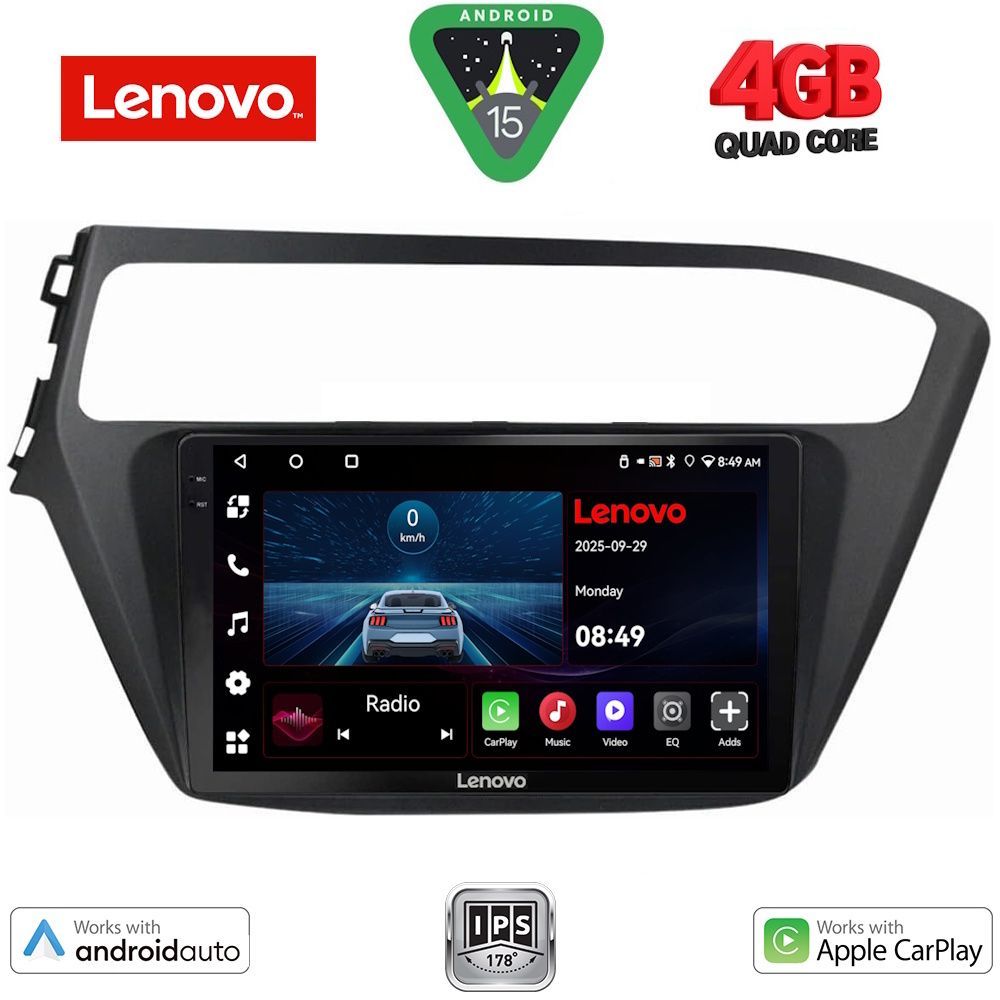 LENOVO LVE 8230_CPAA (9inc) MULTIMEDIA TABLET for HYUNDAI i20 mod. 2018-2021 - LENOVO LVE 8230_CPAA