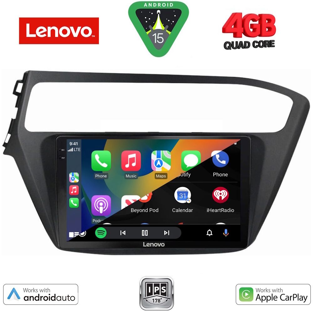 LENOVO LVE 8230_CPAA (9inc) MULTIMEDIA TABLET for HYUNDAI i20 mod. 2018-2021 - LENOVO LVE 8230_CPAA
