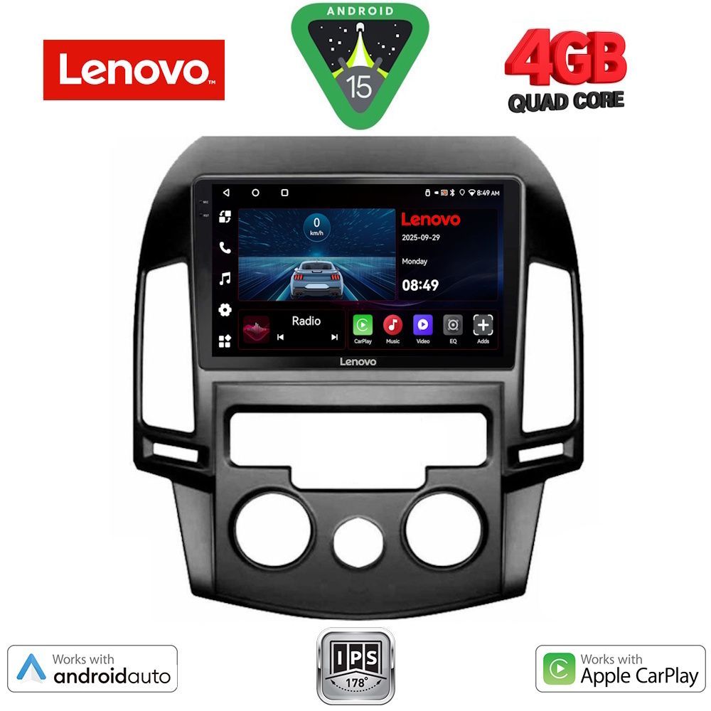 LENOVO LVE 8231_CPAA A/C (9inc) MULTIMEDIA TABLET for HYUNDAI i30 mod. 2007-2012 - LENOVO LVE 8231AC_CPAA