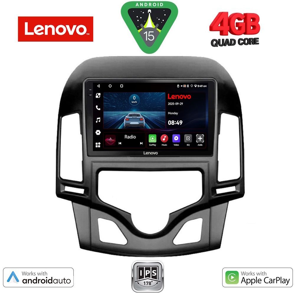 LENOVO LVE 8231_CPAA CLIMA (9inc) MULTIMEDIA TABLET for HYUNDAI i30 mod. 2007-2012 - LENOVO LVE 8231CL_CPAA