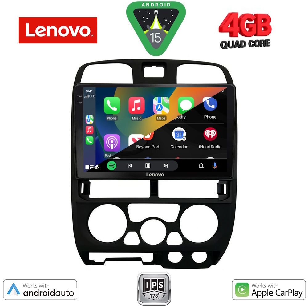 LENOVO LVE 8253BL_CPAA (9inc) MULTIMEDIA TABLET for ISUZU D-MAX mod. 2002-2008 (BLACK) - LENOVO LVE 8253BL_CPAA