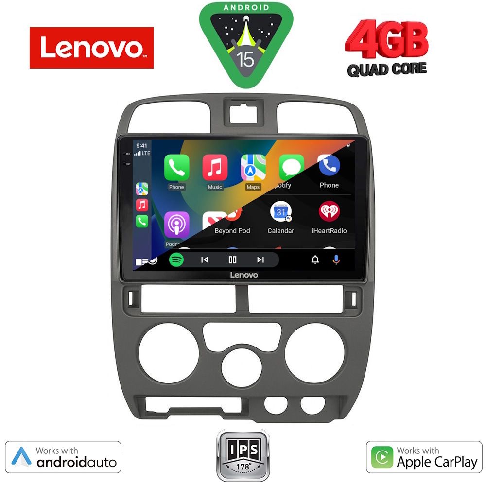 LENOVO LVE 8253GR_CPAA (9inc) MULTIMEDIA TABLET for ISUZU D-MAX mod. 2002-2008  (GREY) - LENOVO LVE 8253GR_CPAA