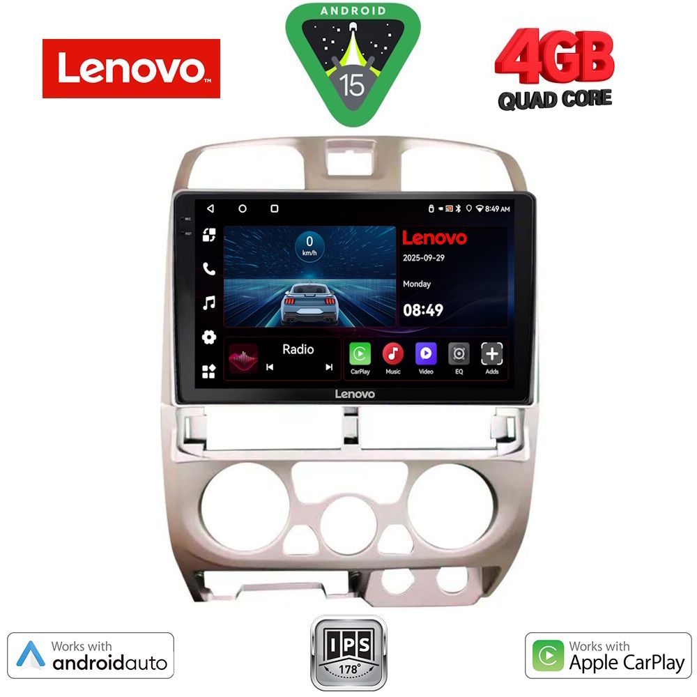 LENOVO LVE 8253SL_CPAA (9inc) MULTIMEDIA TABLET for ISUZU D-MAX mod. 2002-2008  (SILVER) - LENOVO LVE 8253_CPAA