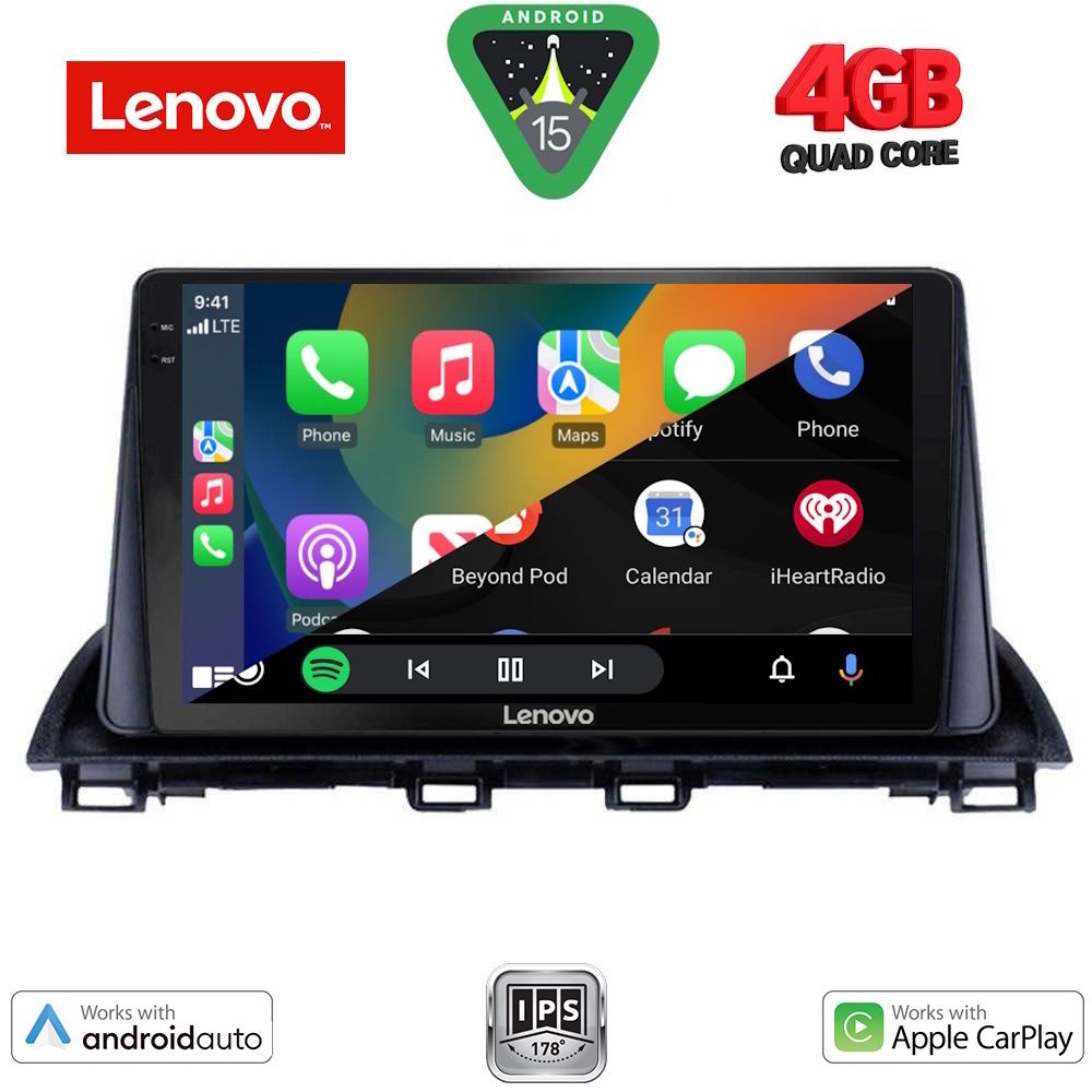 LENOVO LVE 8367_CPAA (9inc) MULTIMEDIA TABLET for MAZDA 3 mod. 2014-2019