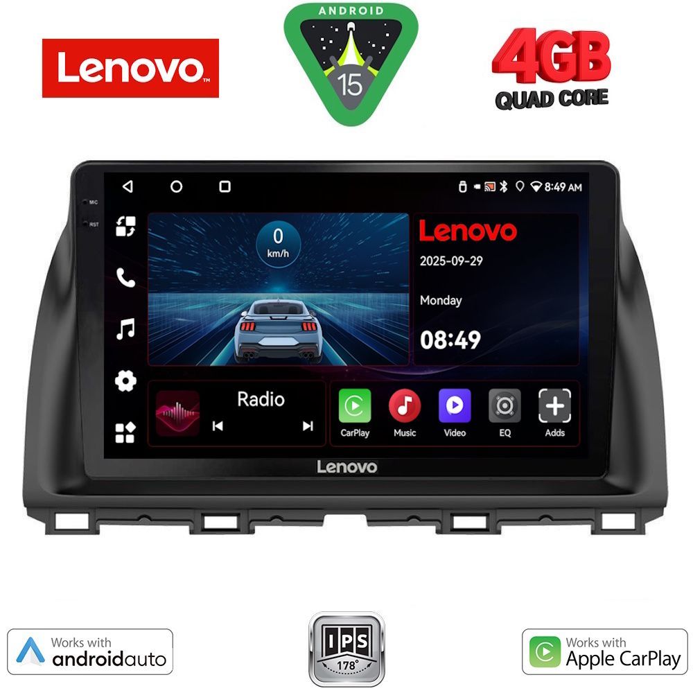 LENOVO LVE 8380_CPAA (10inc) MULTIMEDIA TABLET for MAZDA CX5 mod. 2013-2017 - LENOVO LVE 8380_CPAA
