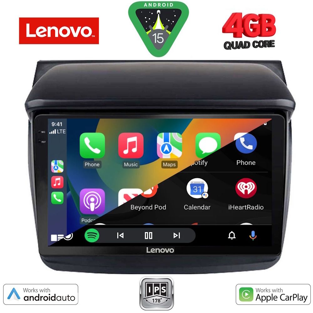 LENOVO LVE 8436_CPAA (9inc) MULTIMEDIA TABLET for MITSUBISHI L200 mod. 2006-2015 - LENOVO LVE 8436_CPAA