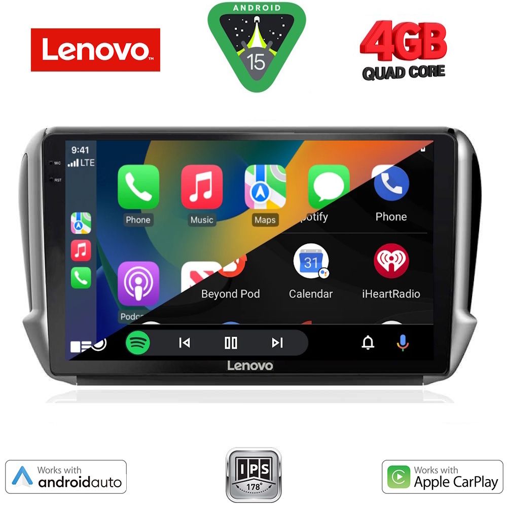 LENOVO LVE 8508_CPAA (10inc) MULTIMEDIA TABLET for PEUGEOT 208-2008 mod. 2012-2021