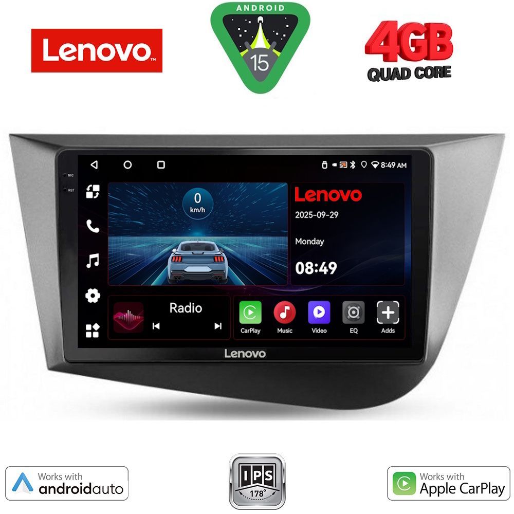 LENOVO LVE 8574_CPAA (9inc) MULTIMEDIA TABLET for SEAT LEON mod. 2005-2012 - LENOVO LVE 8574_CPAA