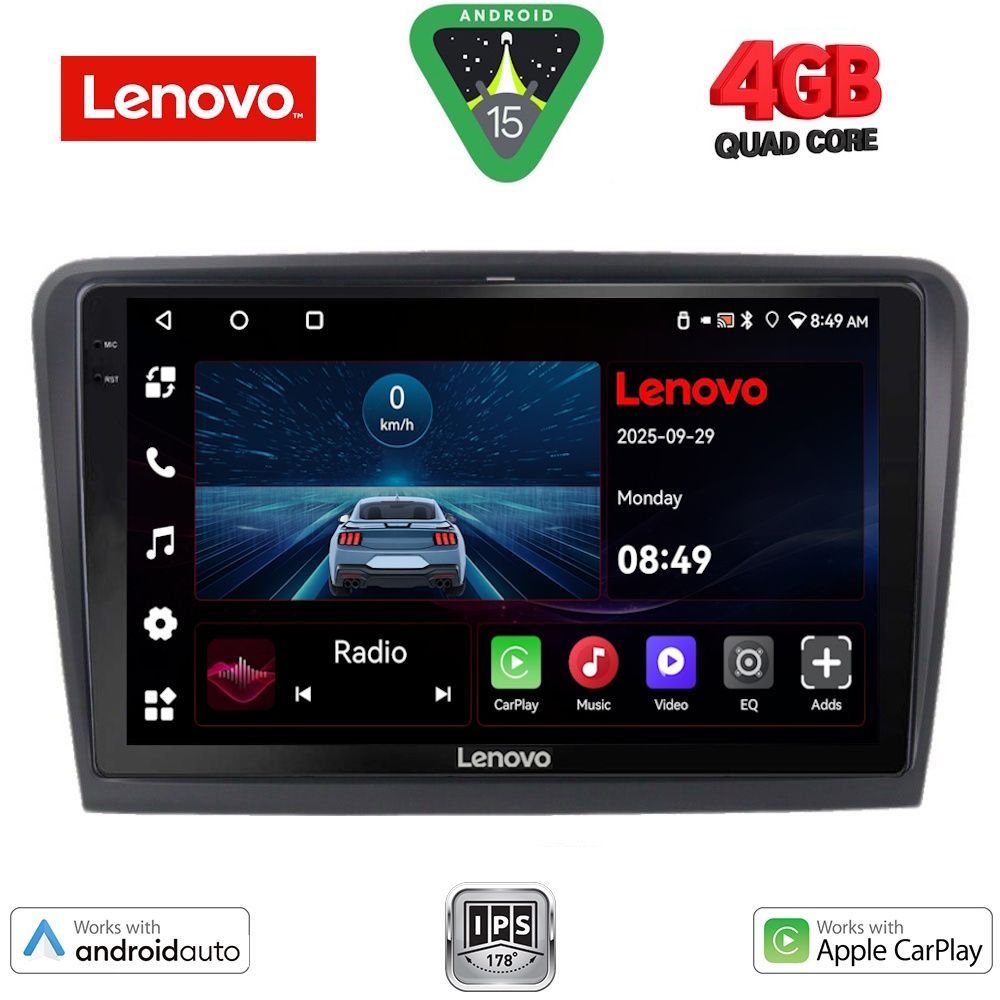 LENOVO LVE 8604B_CPAA (10inc) MULTIMEDIA TABLET for SKODA SUPERB mod. 2008-2015 - LENOVO LVE 8604_CPAA