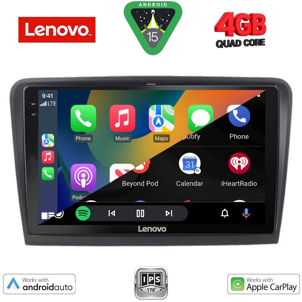 LENOVO LVE 8604B_CPAA (10inc) MULTIMEDIA TABLET for SKODA SUPERB mod. 2008-2015 - LENOVO LVE 8604_CPAA