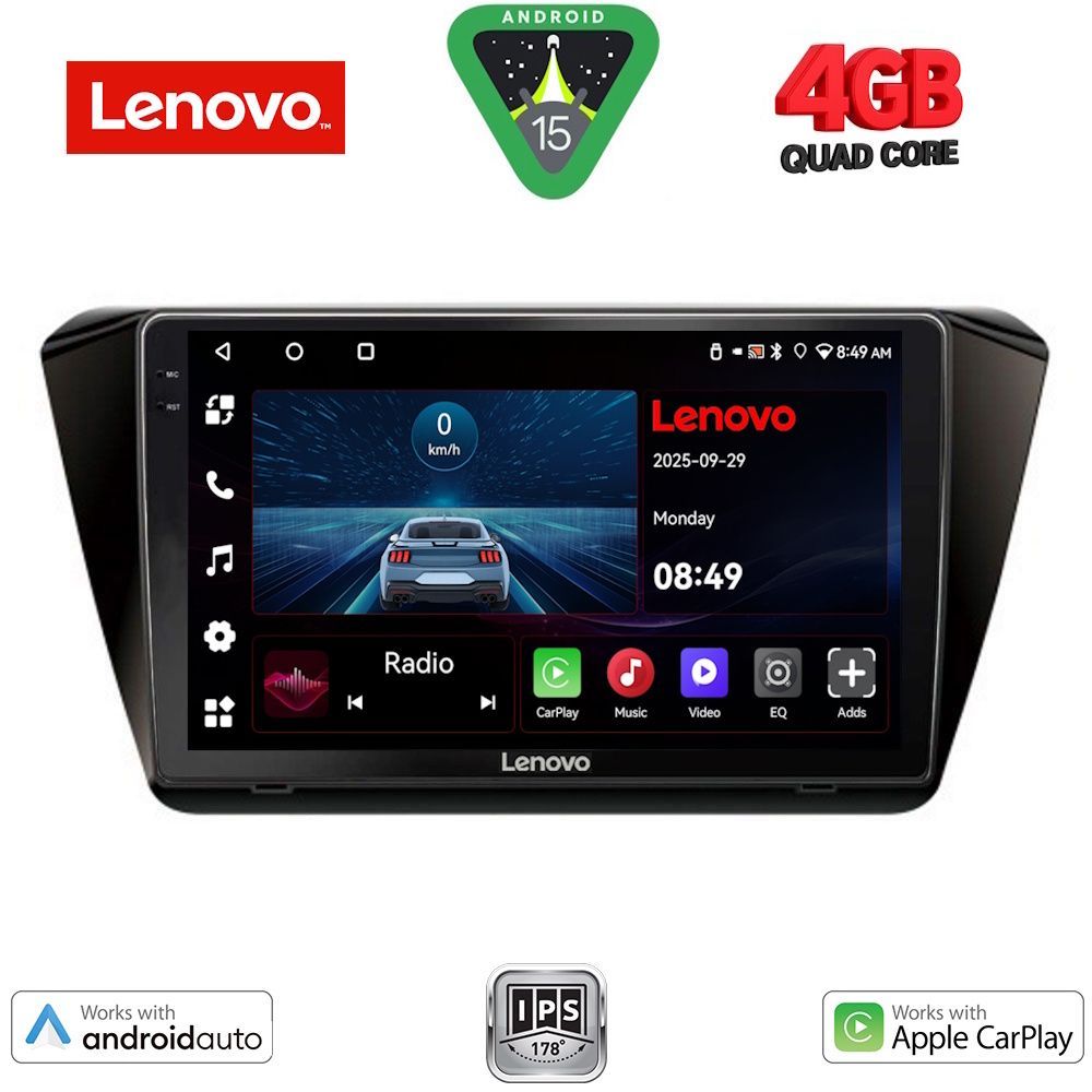 LENOVO LVE 8605_CPAA (10inc) MULTIMEDIA TABLET for SKODA SUPERB mod. 2015-2023 - LENOVO LVE 8605_CPAA