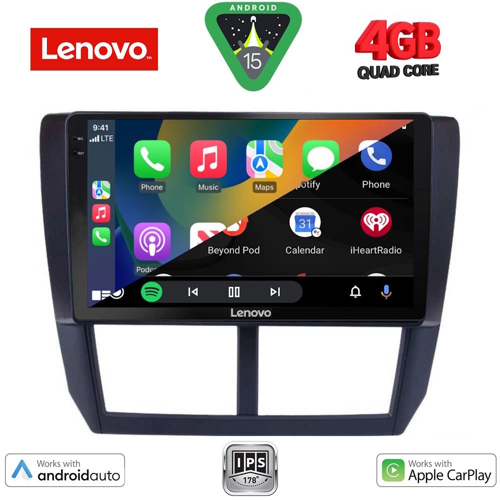 LENOVO LVE 8662_CPAA (9inc) MULTIMEDIA TABLET for SUBARU FORESTER - IMPREZA - XV mod. 2008-2013 - LENOVO LVE 8662_CPAA