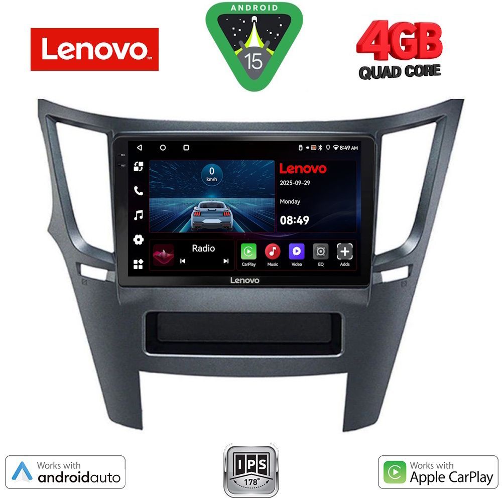 LENOVO LVE 8667_CPAA (9inc) MULTIMEDIA TABLET for SUBARU LEGACY – OUTBACK mod. 2009-2014 - LENOVO LVE 8667_CPAA