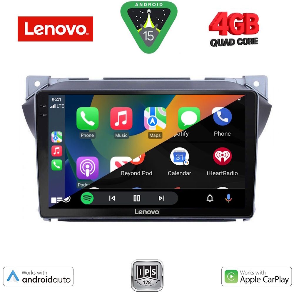 LENOVO LVE 8670_CPAA (9inc) MULTIMEDIA TABLET for SUZUKI ALTO - NISSAN PIXO mod. 2009-2014 - LENOVO LVE 8670_CPAA