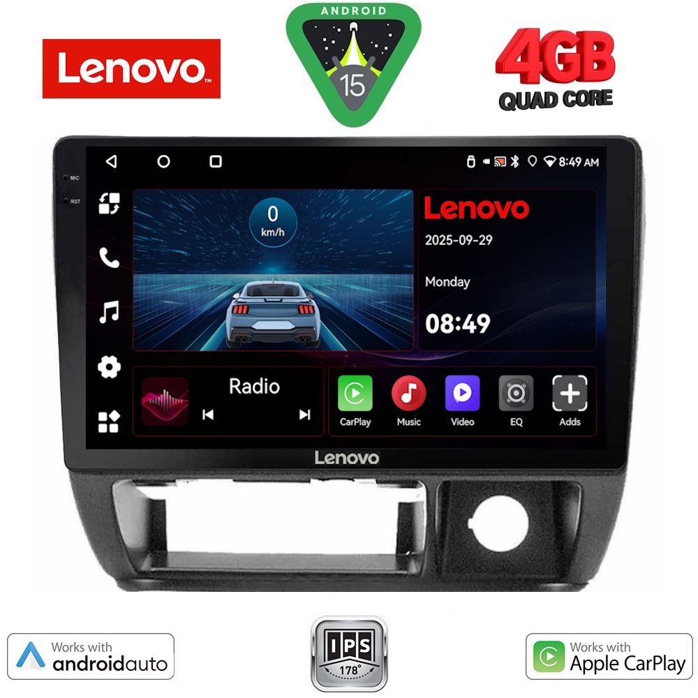 Suzuki Jimny 1998 – 2005 Οθόνη με CarPlay, Android Auto, Bluetooth, GPS – LENOVO LVE 8677_CPAA (9inc)