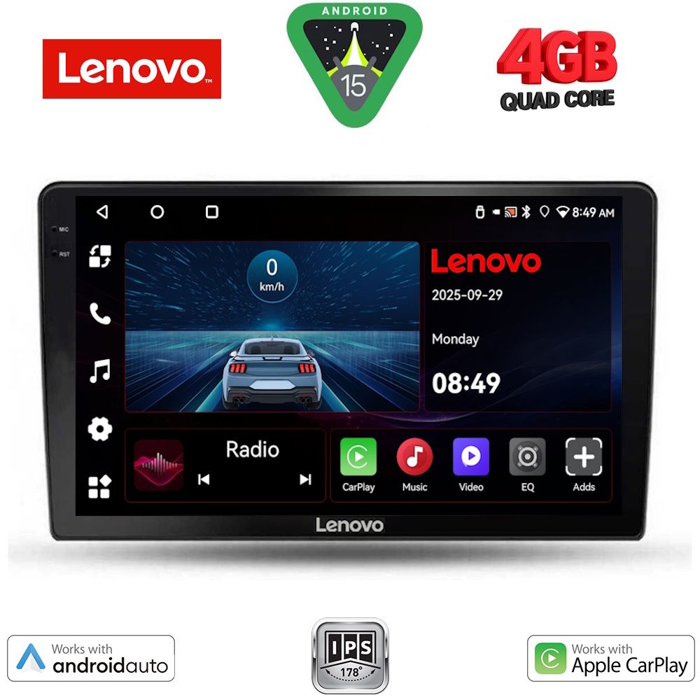 LENOVO LVE 8711A_CPAA (9inc) MULTIMEDIA TABLET for TOYOTA COROLLA VERSO mod. 2000-2004 - LENOVO LVE 8711A_CPAA
