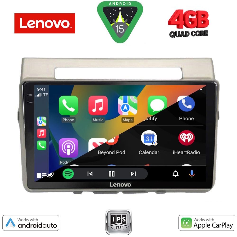 LENOVO LVE 8711B_CPAA (9inc) MULTIMEDIA TABLET for TOYOTA COROLLA VERSO mod. 2004-2009 - LENOVO LVE 8711_CPAA