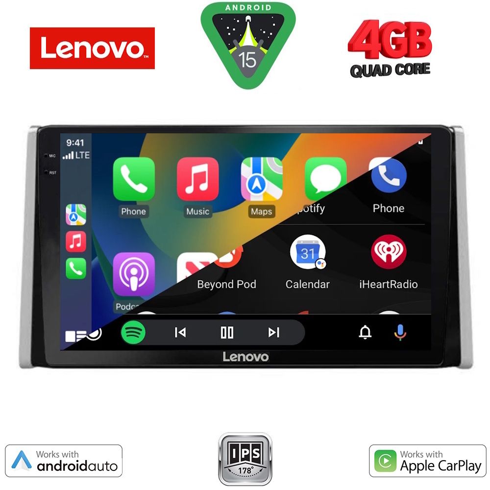 LENOVO LVE 8734_CPAA (10inc) MULTIMEDIA TABLET for TOYOTA RAV 4 mod. 2019-2025 - LENOVO LVE 8734_CPAA