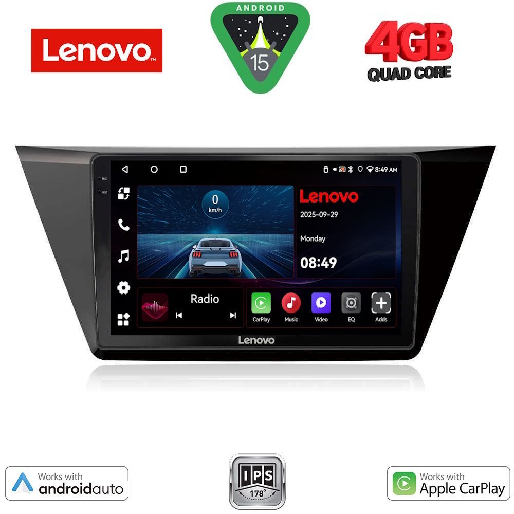 LENOVO LVE 8769_CPAA (10inc) MULTIMEDIA TABLET for VW TOURAN mod. 2016-2026 - LENOVO LVE 8769_CPAA