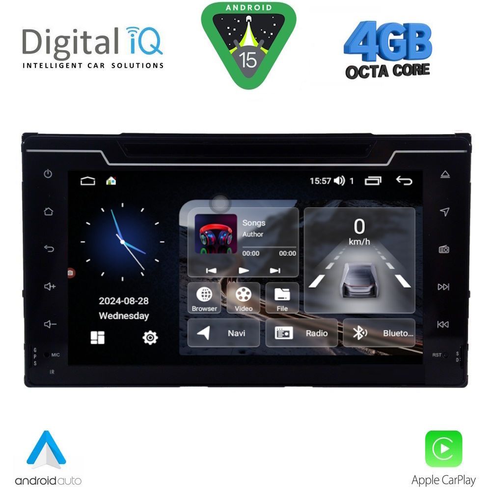 DIGITAL IQ MSG 413_CPA (7" DECK) MULTIMEDIA SYSTEM for TOYOTA AURIS mod. 2015-2021 – AYGO X mod. 2022-2026 – COROLLA mod. 2017-2019 - DIGITAL IQ MSG 413_CPA
