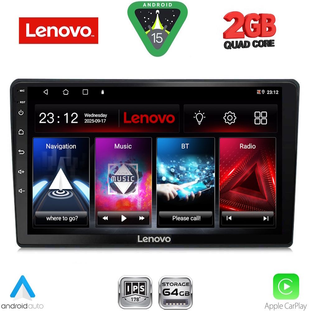 Audi A4 2002 – 2008 – Seat Exeo 2008 – 2013 Οθόνη με CarPlay, Android Auto – LENOVO LVD 2004_CPA (9inc)