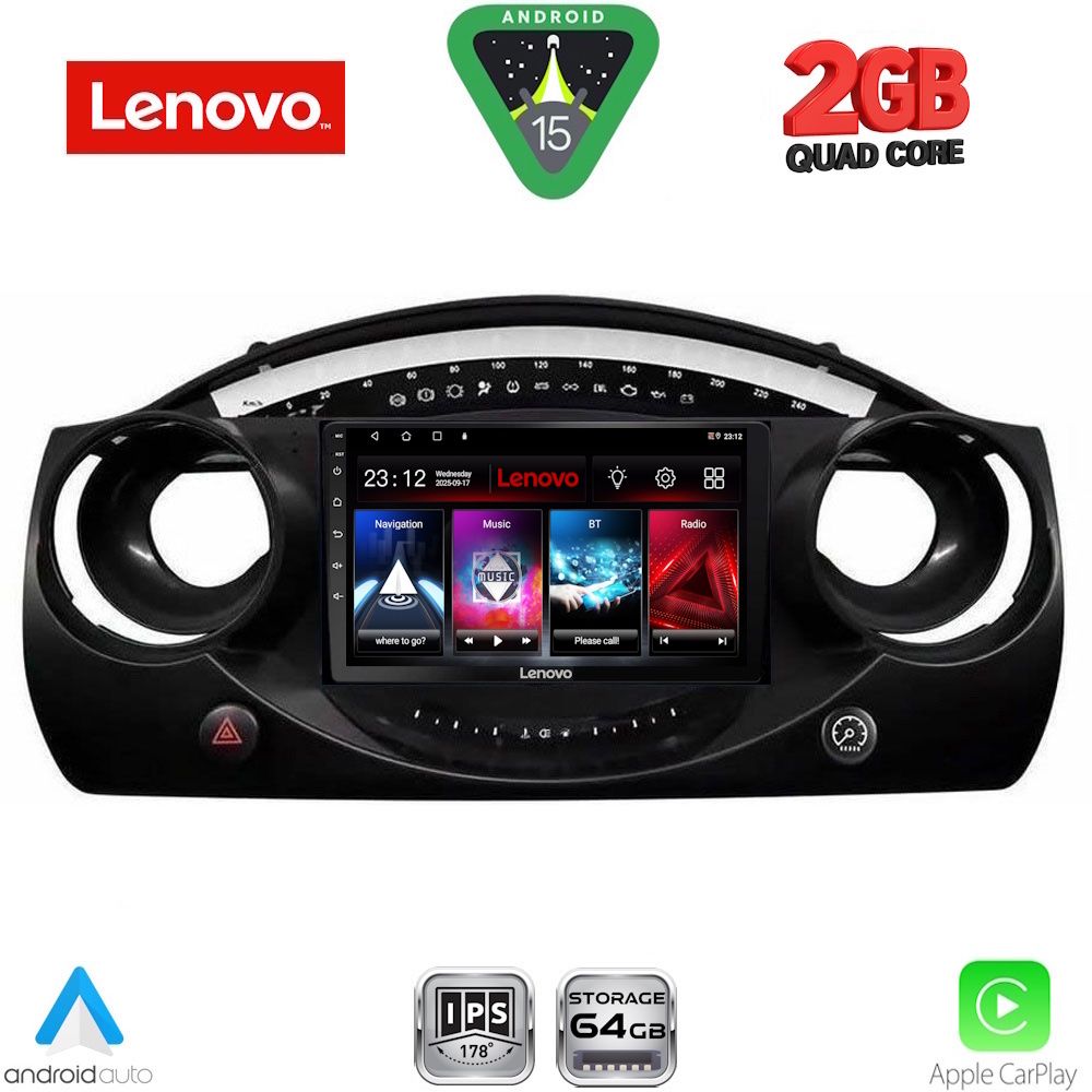 LENOVO LVD 2063_CPA (9inc) MULTIMEDIA TABLET for MINI COOPER (R50-R52-R53) mod. 2000-2006 - LENOVO LVD 2063_CPA