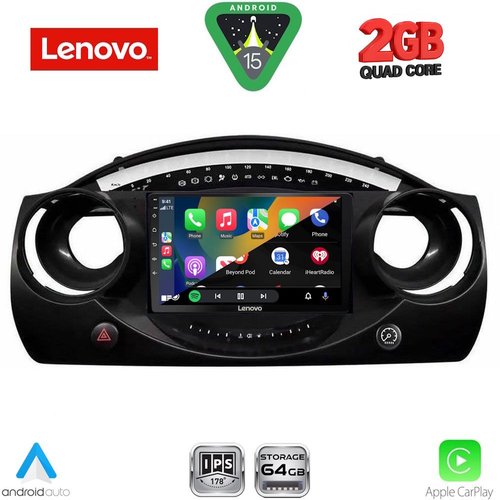 LENOVO LVD 2063_CPA (9inc) MULTIMEDIA TABLET for MINI COOPER (R50-R52-R53) mod. 2000-2006 - LENOVO LVD 2063_CPA