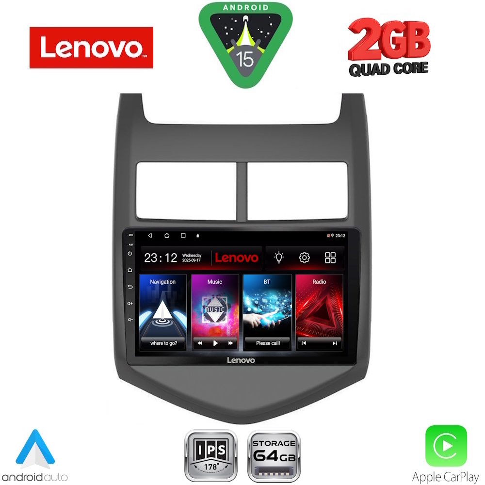 LENOVO LVD 2074_CPA (9inc) MULTIMEDIA TABLET for CHEVROLET AVEO mod. 2011-2014 - LENOVO LVD 2074_CPA