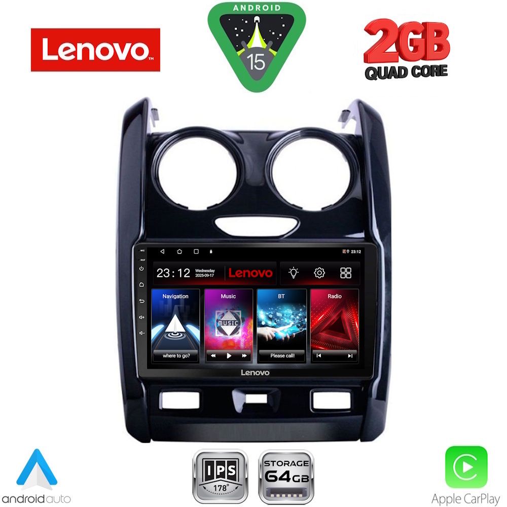 LENOVO LVD 2103_CPA (9inc) MULTIMEDIA TABLET for DACIA DUSTER mod. 2012-2019 - LENOVO LVD 2103_CPA
