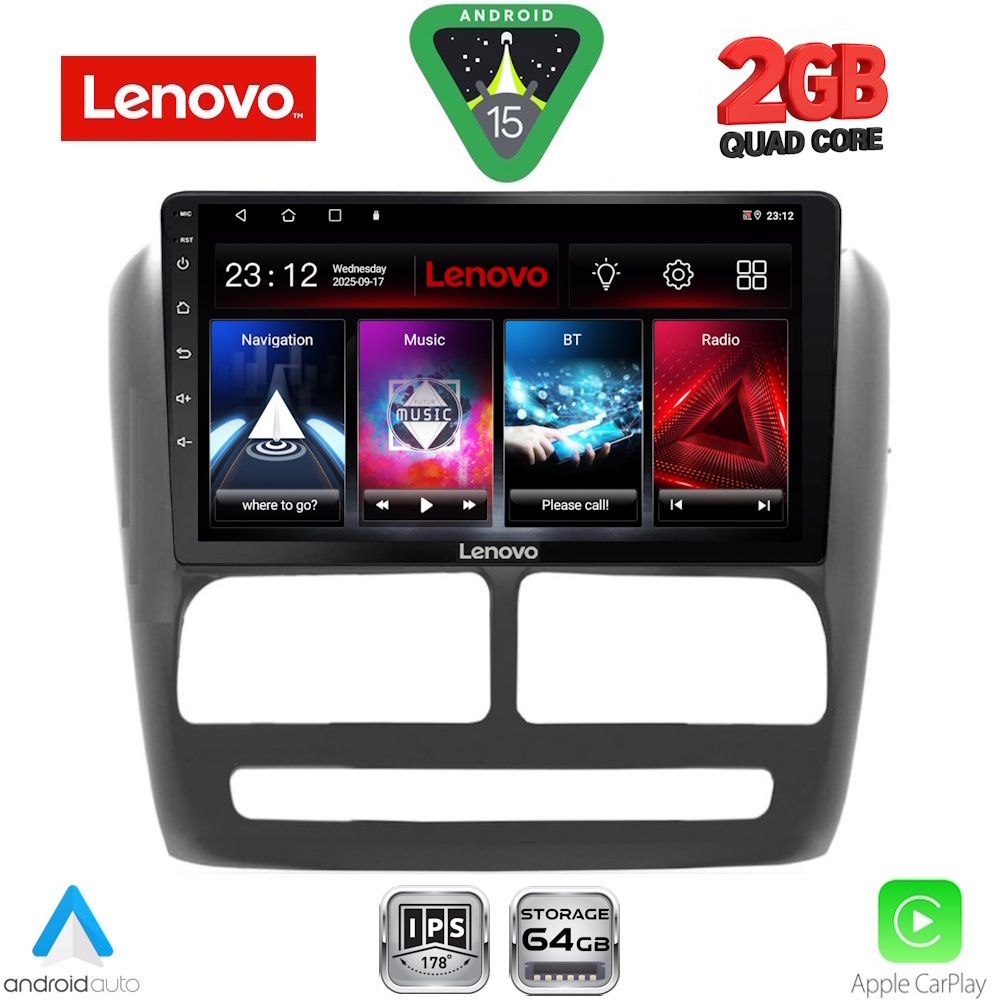 LENOVO LVD 2137_CPA (9inc) MULTIMEDIA TABLET for FIAT DOBLO mod. 2010-2015 - LENOVO LVD 2137_CPA