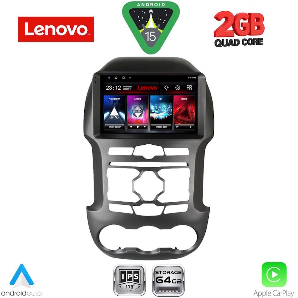 LENOVO LVD 2171S_CPA (9inc) MULTIMEDIA TABLET for FORD RANGER mod. 2011-2015