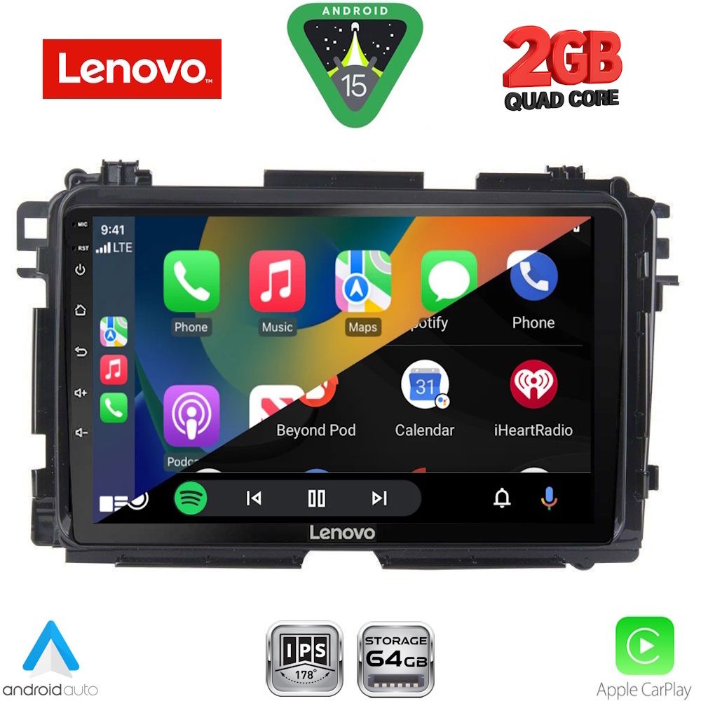 LENOVO LVD 2201_CPA (9inc) MULTIMEDIA TABLET for HONDA HRV mod. 2015-2021 - LENOVO LVD 2201_CPA
