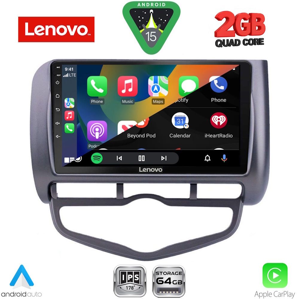 LENOVO LVD 2210_CPA CLIMA (9inc) MULTIMEDIA TABLET for HONDA JAZZ mod. 2002-2008