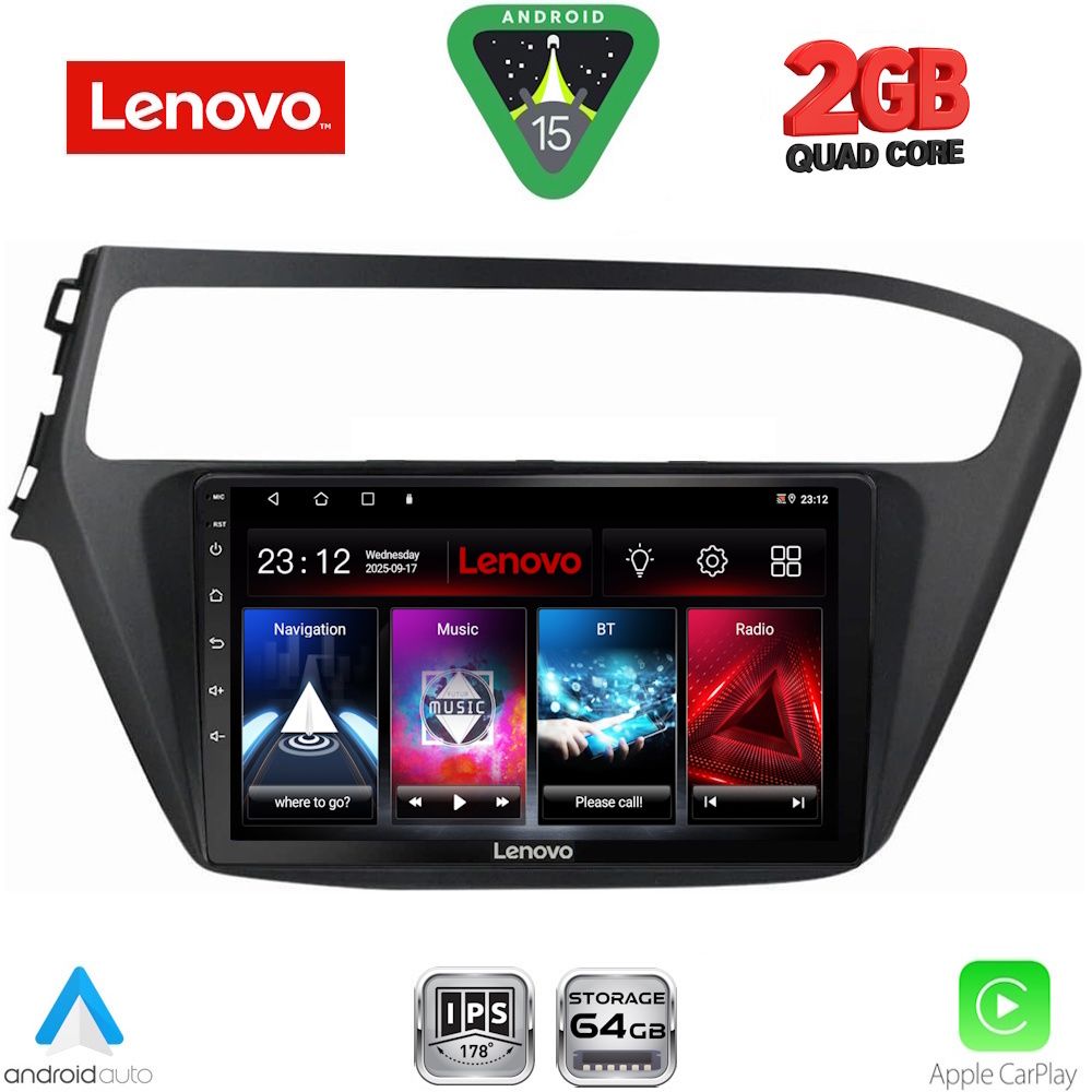 LENOVO LVD 2230_CPA (9inc) MULTIMEDIA TABLET for HYUNDAI i20 mod. 2018-2021 - LENOVO LVD 2230_CPA