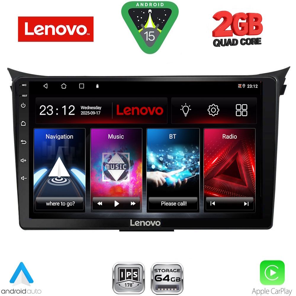 LENOVO LVD 2232_CPA (9inc) MULTIMEDIA TABLET for HYUNDAI i30  mod. 2012-2017 - LENOVO LVD 2232_CPA