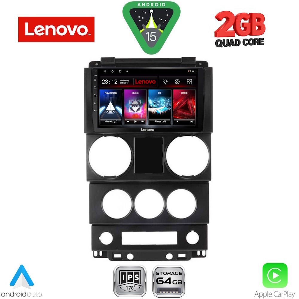 LENOVO LVD 2292_CPA (9inc) MULTIMEDIA TABLET for JEEP WRANGLER  mod. 2006-2011 - LENOVO LVD 2292_CPA