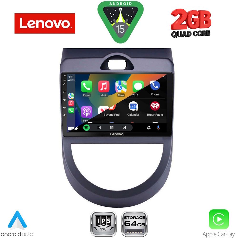 LENOVO LVD 2320_CPA (9inc) MULTIMEDIA TABLET for KIA SOUL mod. 2008-2013 - LENOVO LVD 2320_CPA