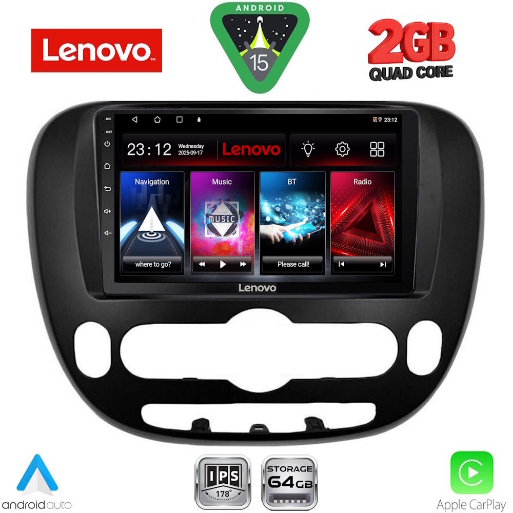 LENOVO LVD 2321_CPA (9inc) MULTIMEDIA TABLET for KIA SOUL mod. 2014-2023 - LENOVO LVD 2321_CPA