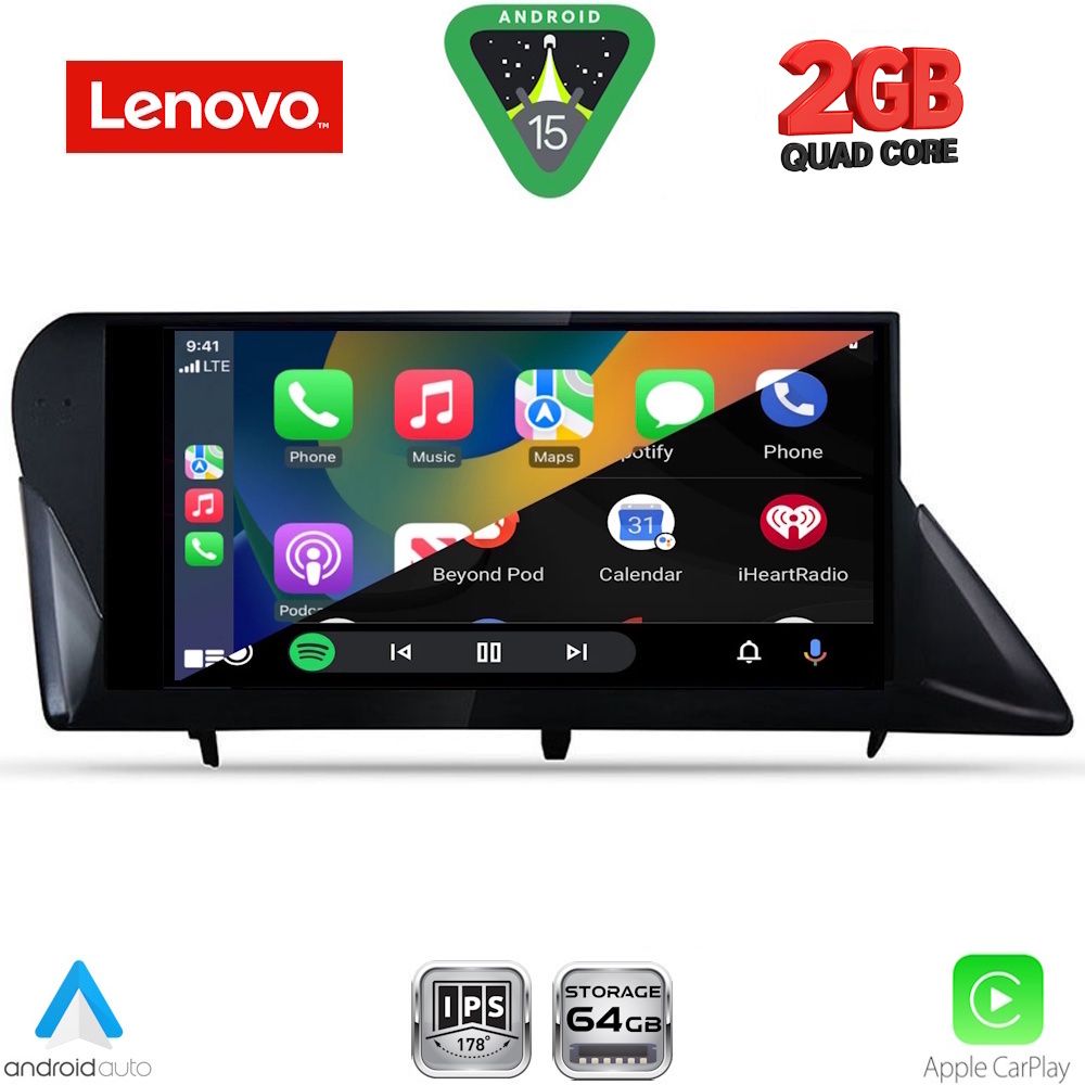 LENOVO LVD 2346_CPA (9inc) MULTIMEDIA TABLET for LEXUS RX mod. 2009-2014 - LENOVO LVD 2346_CPA