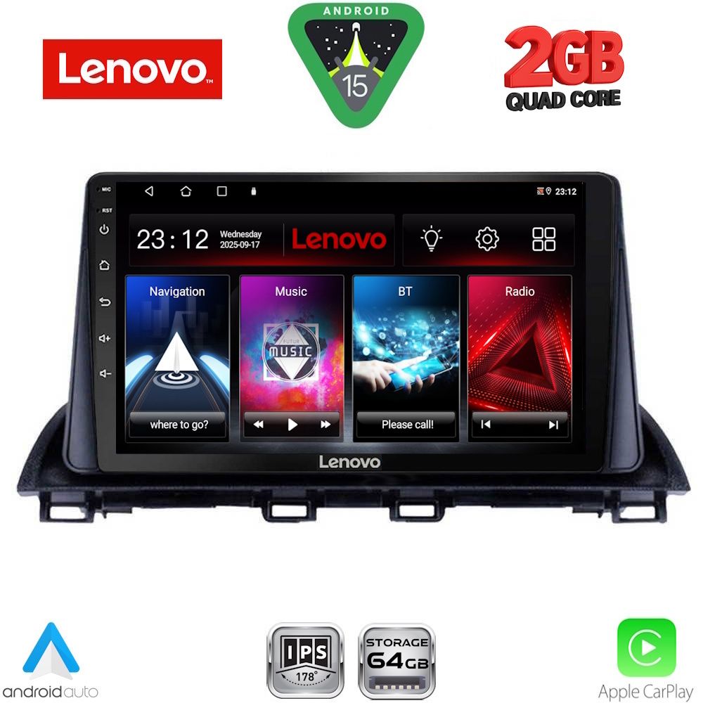 LENOVO LVD 2367_CPA (9inc) MULTIMEDIA TABLET for MAZDA 3 mod. 2014-2019