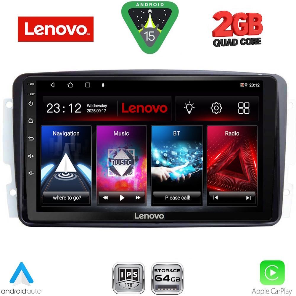 LENOVO LVD 2401_CPA (9inc) MULTIMEDIA TABLET for MERCEDES CLK (W209) mod. 2000-2004 - LENOVO LVD 2401_CPA
