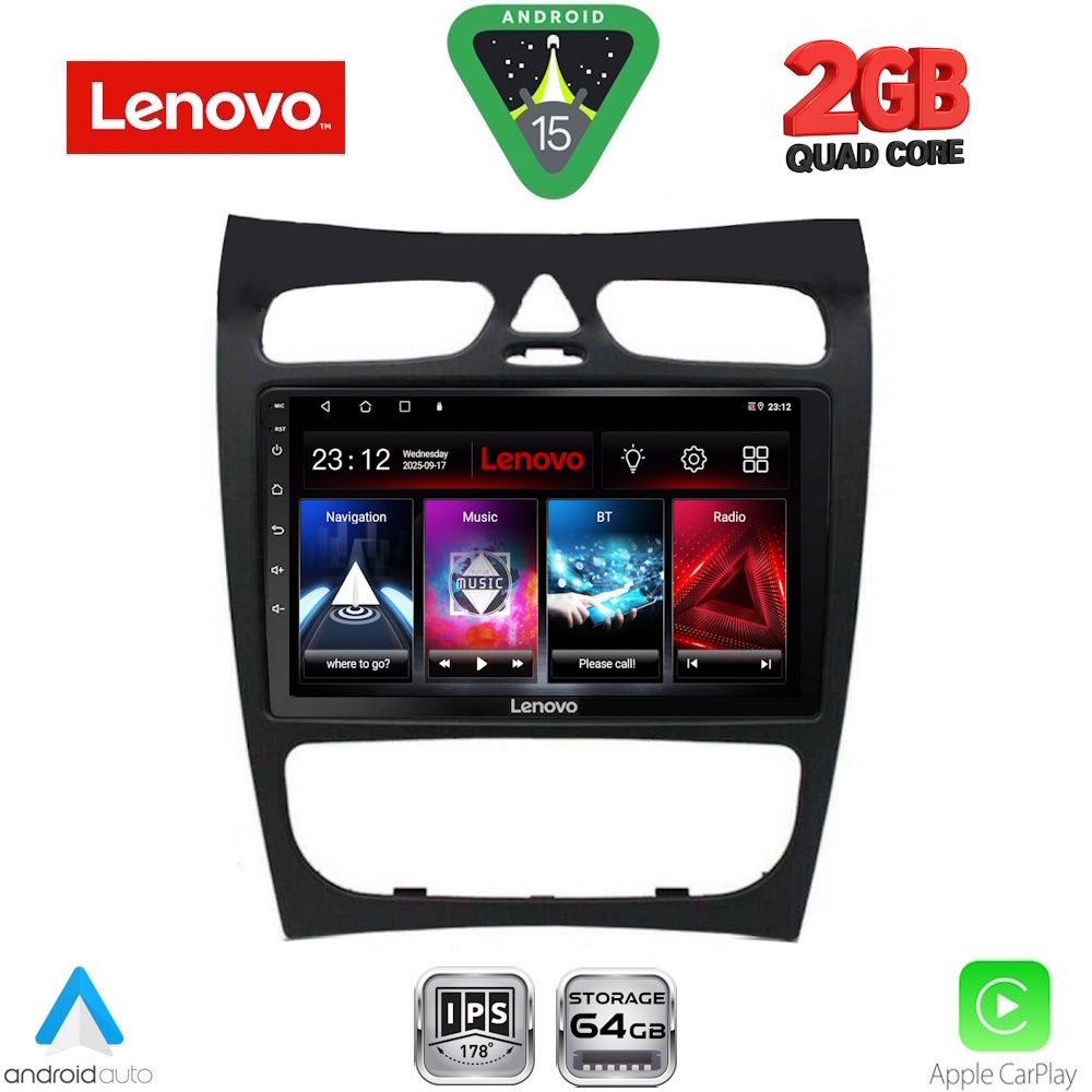 LENOVO LVD 2406_CPA (9inc) MULTIMEDIA TABLET for MERCEDES CLK (W209) mod. 2000-2004 - LENOVO LVD 2406_CPA